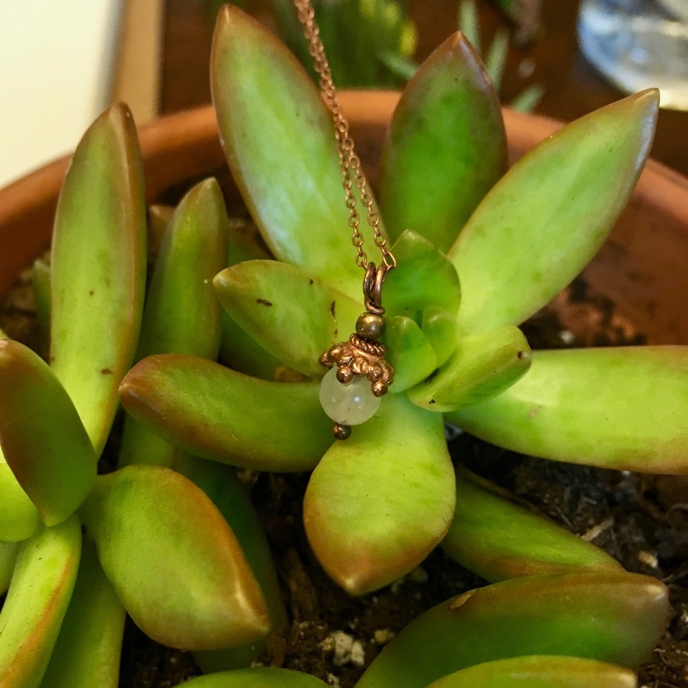 Handmade Rose Quartz Necklace!